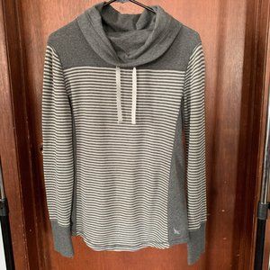 Eddie Bauer Gray Cowl Neck Top